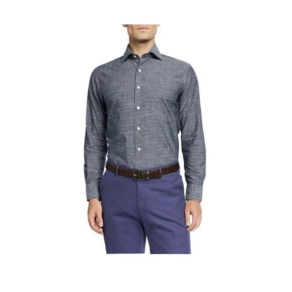 Peter Millar Men's Arrowhead Pattern Sport Shirt. Size XL - Picture 1 of 9
